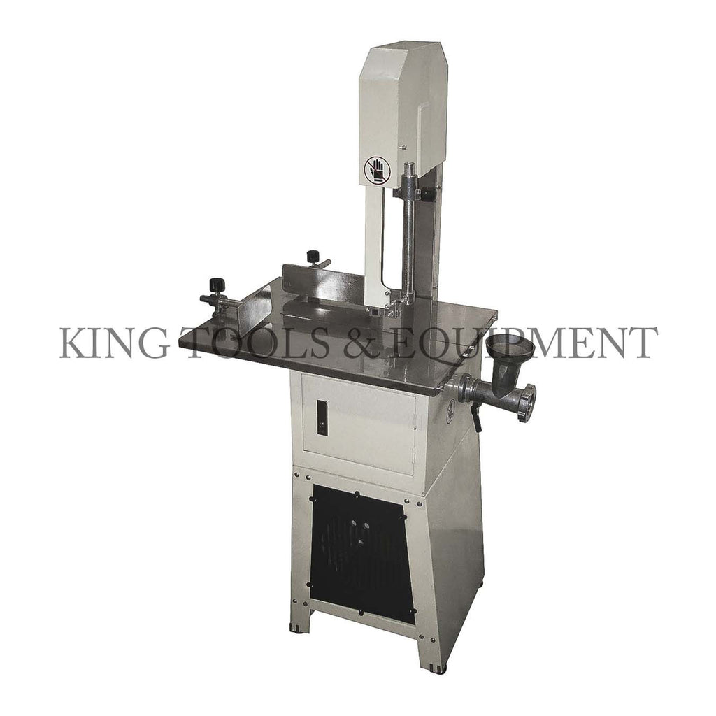 Meat saw deals with grinder attachment