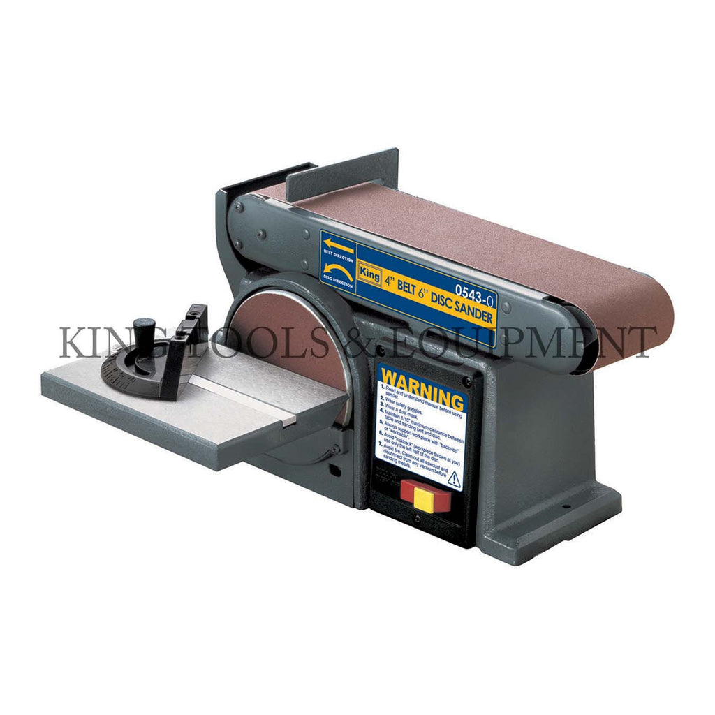 6 DISC and BELT SANDER w 4 Sanding Belt 0543 1 King Tools Equipment