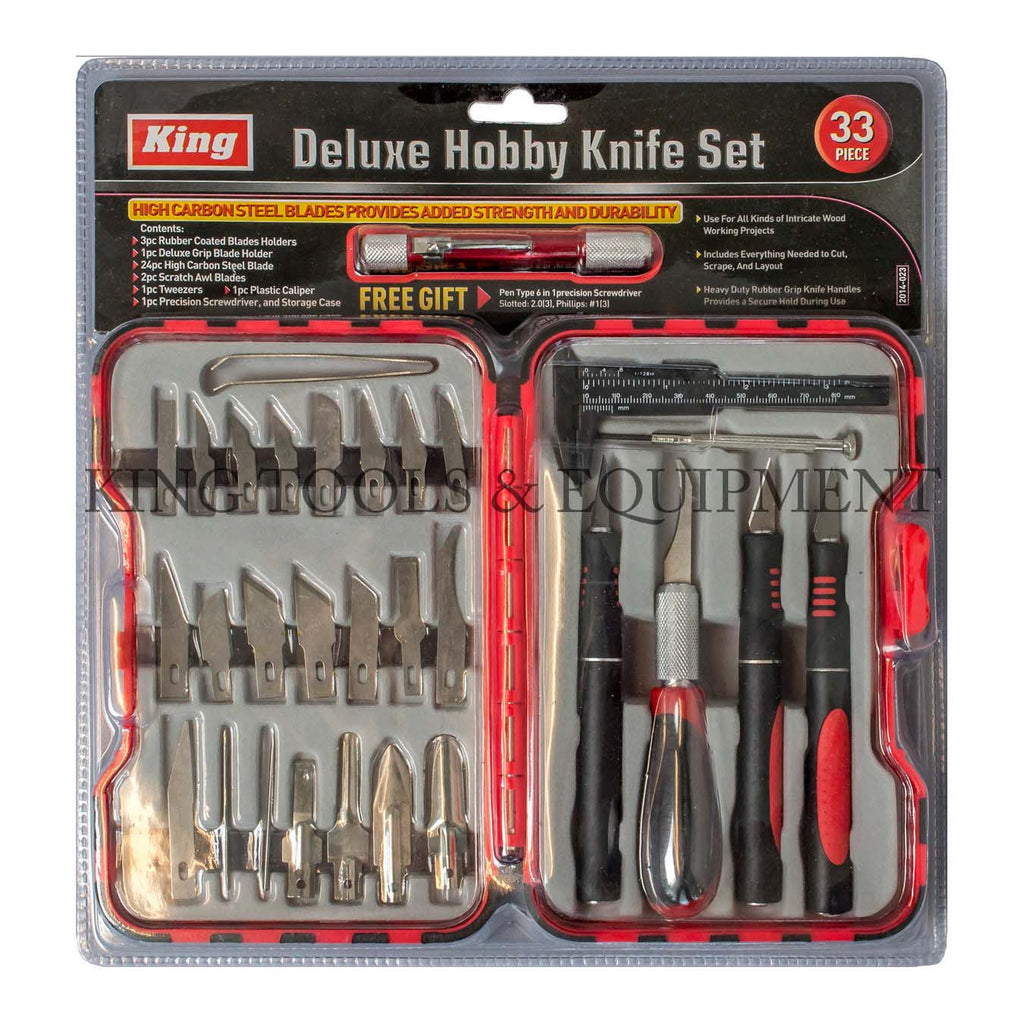 33 Pc Deluxe Hobby Knife Set 2014 0 King Tools And Equipment