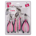 0468-0 - 3-PC PINK PLIER SET