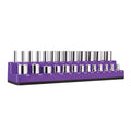 0957-0 - 1/4" MAGNETIC SOCKET HOLDER, SAE, 1/8" - 5/8" (PURPLE)