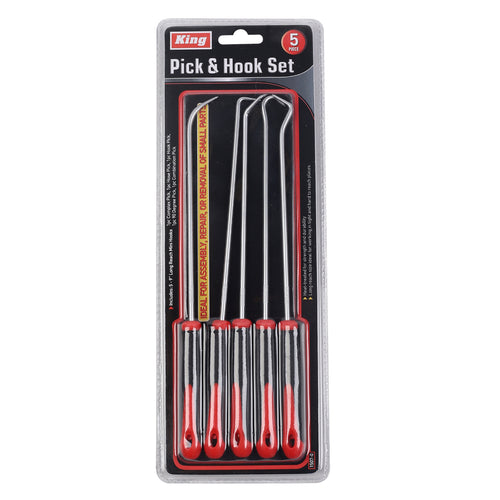 1507-0 - 5-PC PICK & HOOK SET, EXTRA LONG