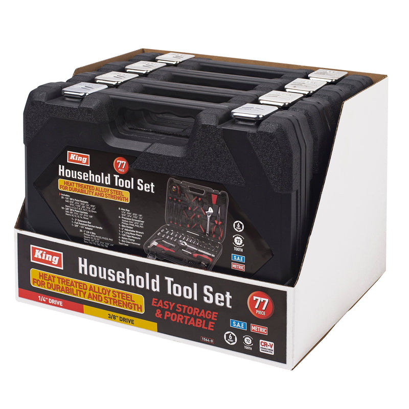 1564-0 - 77-PC HOUSEHOLD TOOL SET