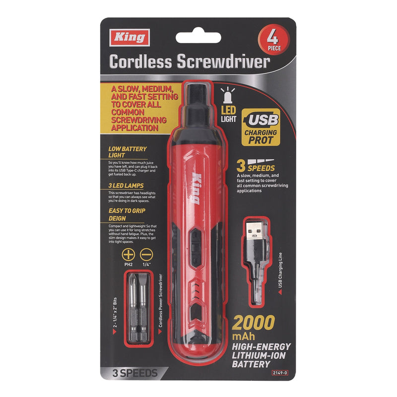 2149-0 - 3.7V CORDLESS SCREWDRIVER