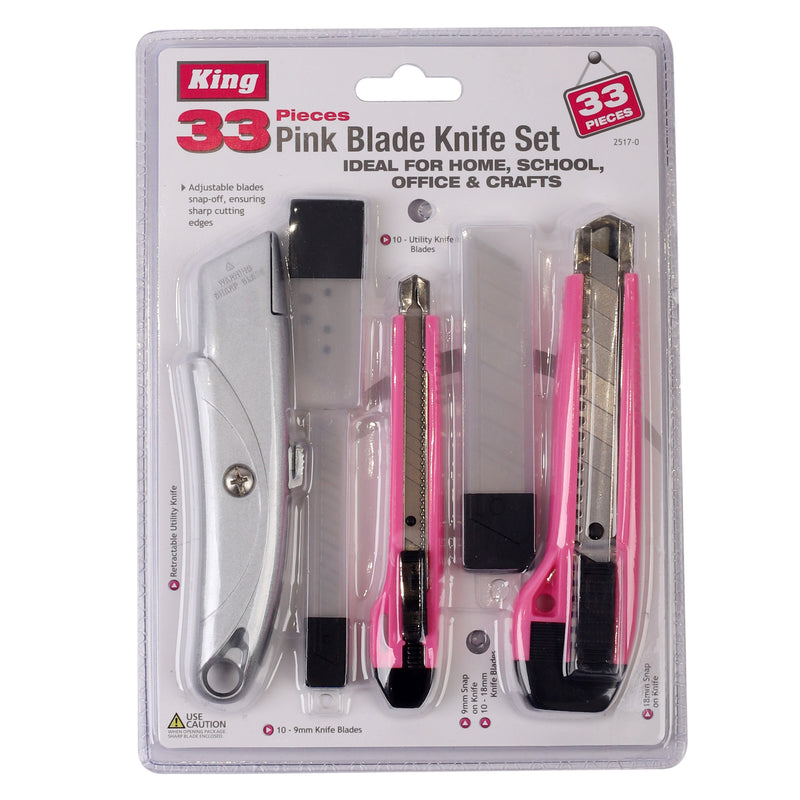 2517-0 - 33-PC PINK BLADE SET