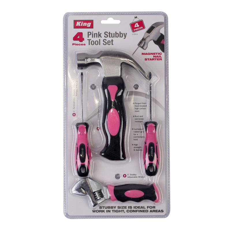 3109-0 - 4-PC PINK STUBBY TOOL SET