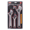 3613-0 - 3-PC ADJUSTABLE WRENCH SET SET (6", 8", & 10")