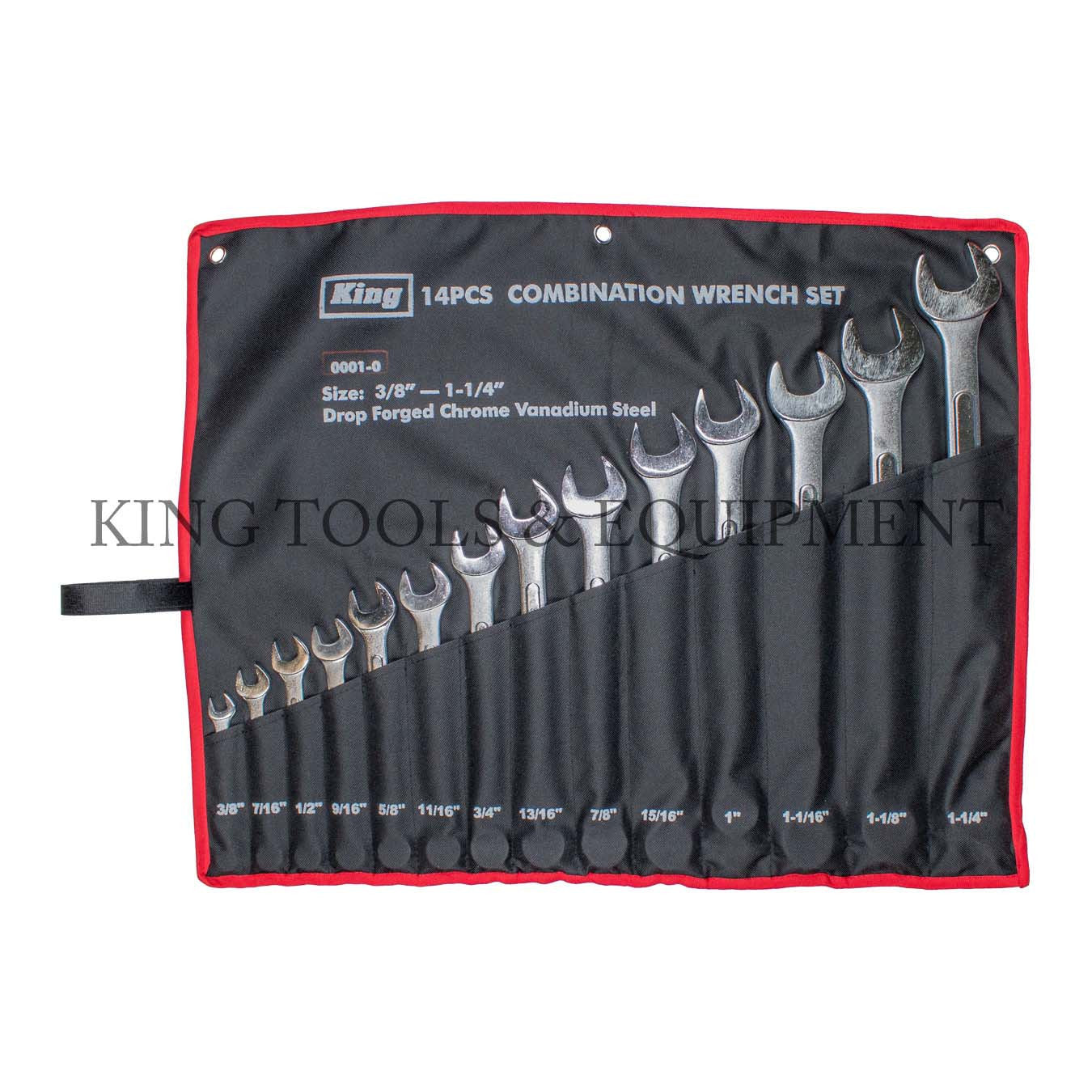 14-pc COMBINATION WRENCH SET w/ Pouch (3/8