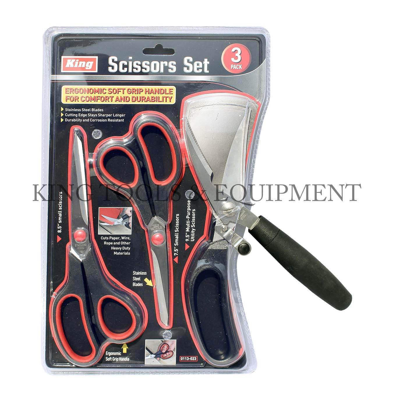 Comfort Grip Scissor Set (3 pc.) - Matuska Taxidermy Supply Company