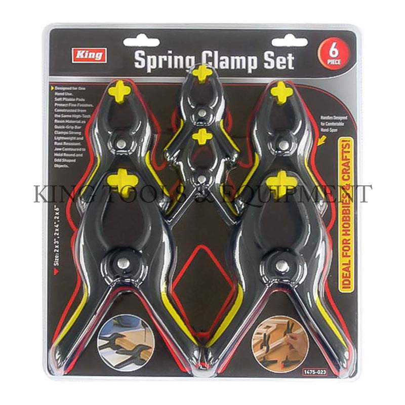 KING 6-pc SPRING CLAMP SET