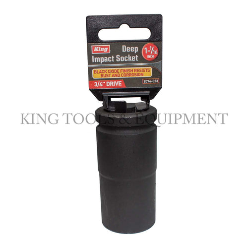 3/4" Dr. 1-1/6" DEEP IMPACT SOCKET, SINGLE PIECE, SAE - 2074-0