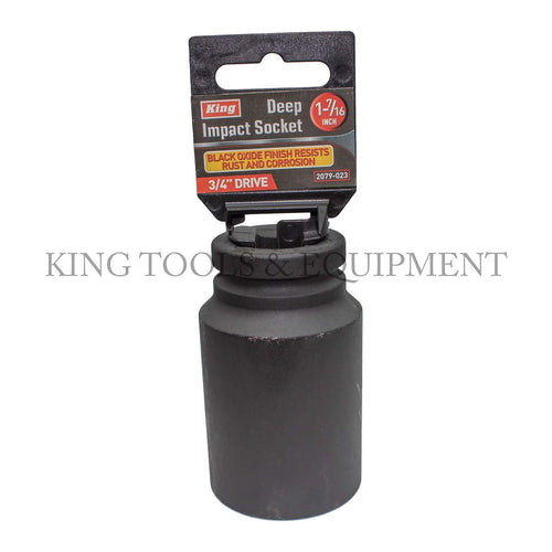 3/4" Dr. 1-7/16" DEEP IMPACT SOCKET, SINGLE PIECE, SAE - 2079-0