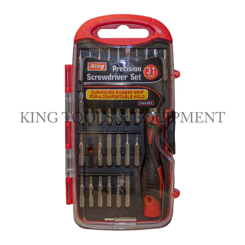 KING 31-pc Compact Precision Screwdriver and Bit Set w/ Case
